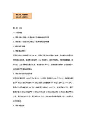 恩施小龙潭康复疗养健康旅游建设项目投资立项申请报告.doc_中文版高速下载